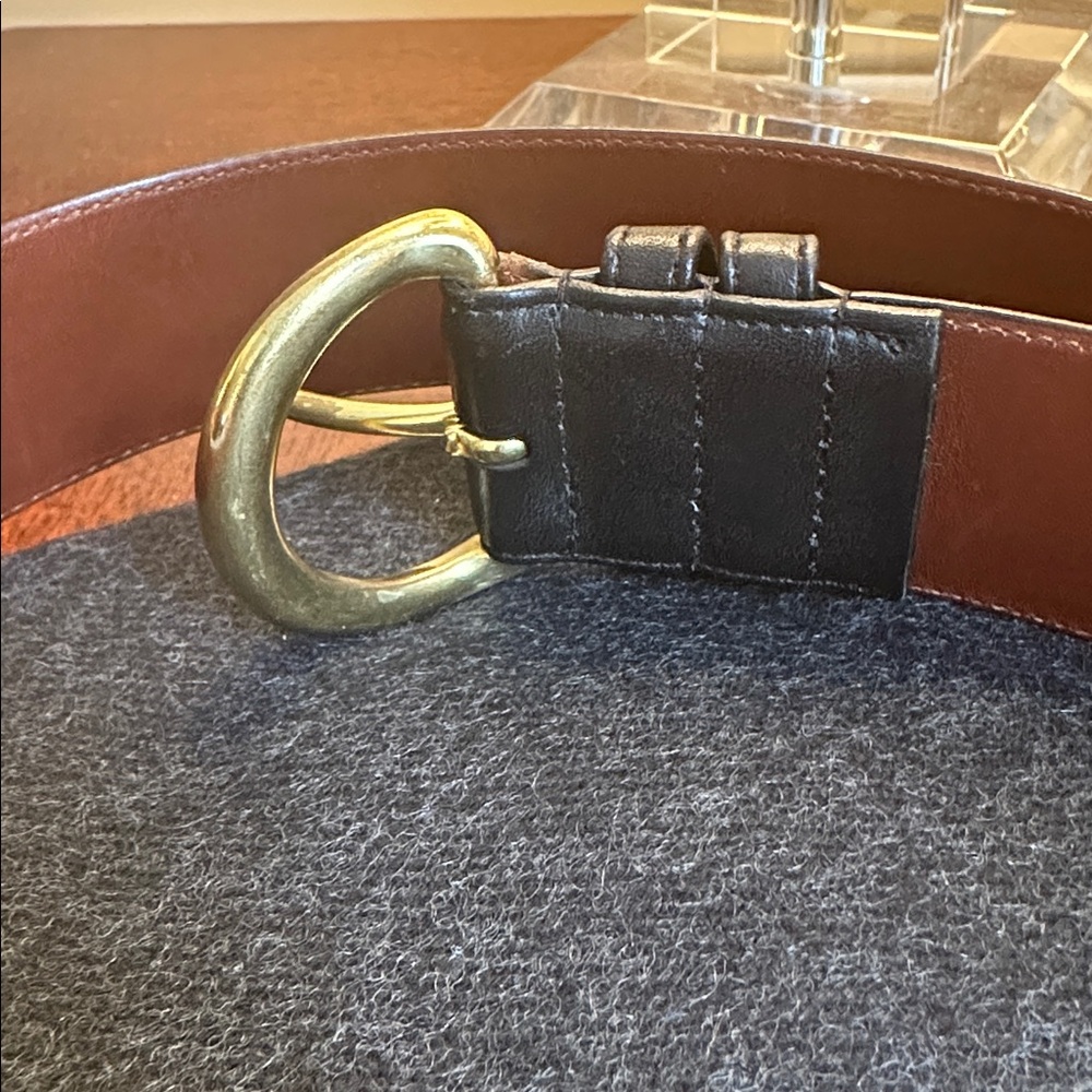 Coach EUC Vintage Black Leather Belt 8500, L - Made in USA - Picture 5 of 9